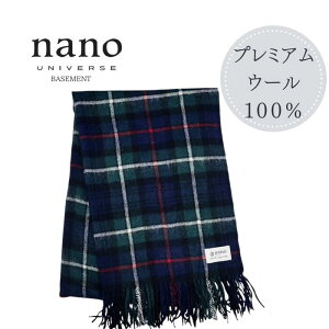 y~̕K{ACez NANO universe BASEMENT PREMIUM LUXE WOOL 唻Xg[ v~A E[100 `FbNXg[ `FbN}t[ }t[ E[}t[ Xg[ }t[ u