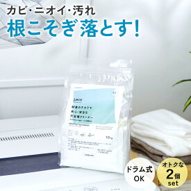 【ご新規様限定15％OFFクーポン】お得な2個セット &eco 風呂釜 洗濯槽クリーナー 1.0kg 酸素系 クリーナー 泡立たない 粉末 粉 洗濯機 洗濯槽 浴槽 風呂釜 縦型 ドラム式 除菌 防カビ 消臭 無添加 掃除 清掃 排水溝 排水管 トイレタンク 洗浄剤 送料無料