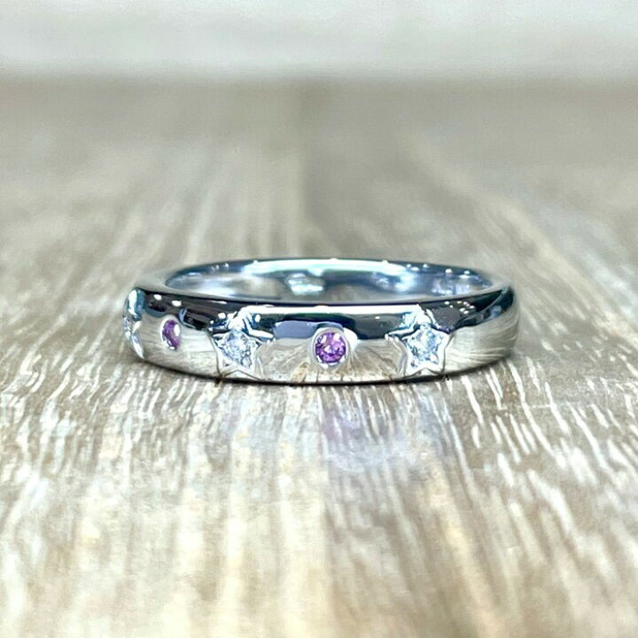 楽天市場】スタージュエリー！k18WG ダイヤ 0.03ct リング 3.79g M748