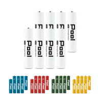 シリーズ累計販売数390万本突破! 充電池 単4 形 8本 セットPool プール 大容量950mAh！単4電池 電池 単4 …