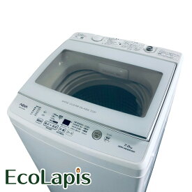 【中古】 【期間限定 12/3まで！★楽天ポイント10倍】 【自社配送エリア内限定】 アクア AQUA 洗濯機 2019年製 全自動洗濯機 7.0kg ホワイト 送風 乾燥機能付き AQW-GV70H 一人暮らし 大きめ 縦型 送料無料 設置無料 地域限定 埼玉 東京 千葉 神奈川 RANK_B