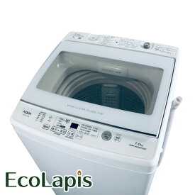 【中古】 【期間限定 12/3まで！★楽天ポイント10倍】 【自社配送エリア内限定】 アクア AQUA 洗濯機 2021年製 全自動洗濯機 7.0kg ホワイト 送風 乾燥機能付き AQW-GV70J(W) 一人暮らし 大きめ 縦型 送料無料 設置無料 地域限定 埼玉 東京 千葉 神奈川 RANK_B