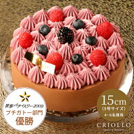 【ホールケーキ】ニルヴァナ（15cm）ブラックベリーのチョコレートケーキ【冷凍便】【朝9時までの注文で…