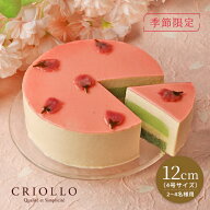 【季節限定】【ホールケーキ】さくら抹茶ケーキ (12cm) 【冷凍便】【朝9時までの注文で当日出荷可】 ※ネ…