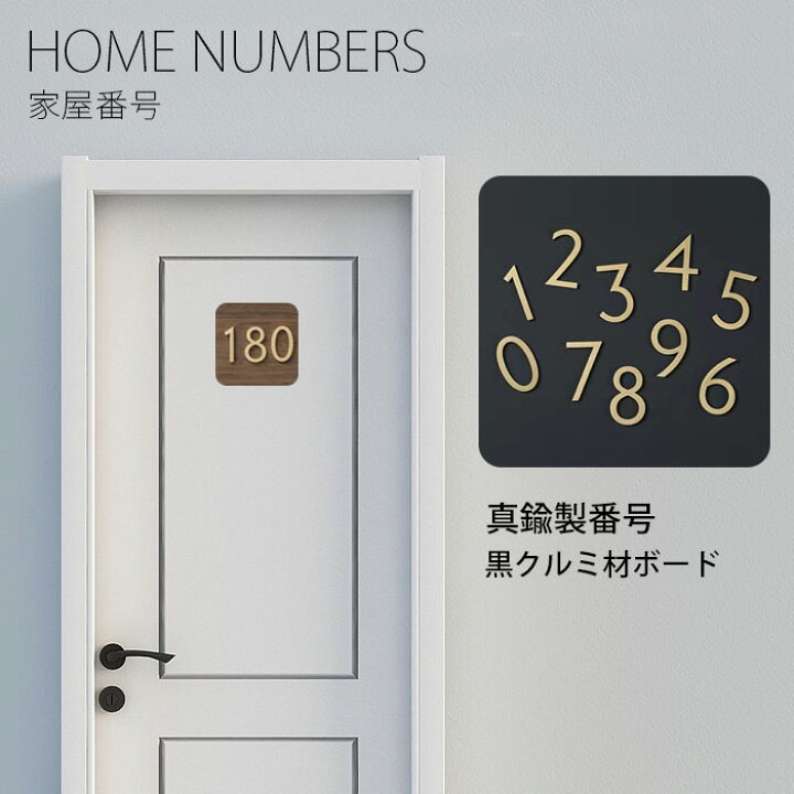 楽天市場 ドアプレート 数字部屋番号 プレート ルームナンバー 真鍮 表札 数字 ドア 番号 おしゃれ ナンバープレート シール ステッカー ロッカー ドアプレート 番号シール ナンバーステッカー オフィス レストラン カフェ ホテル エコロジクール