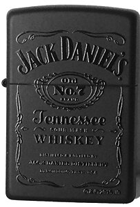 Zippo Wb|[ C^[ ubN}bg WbN_jG Black Matte Lighter With Black Jack Daniels Wb| ICC^[