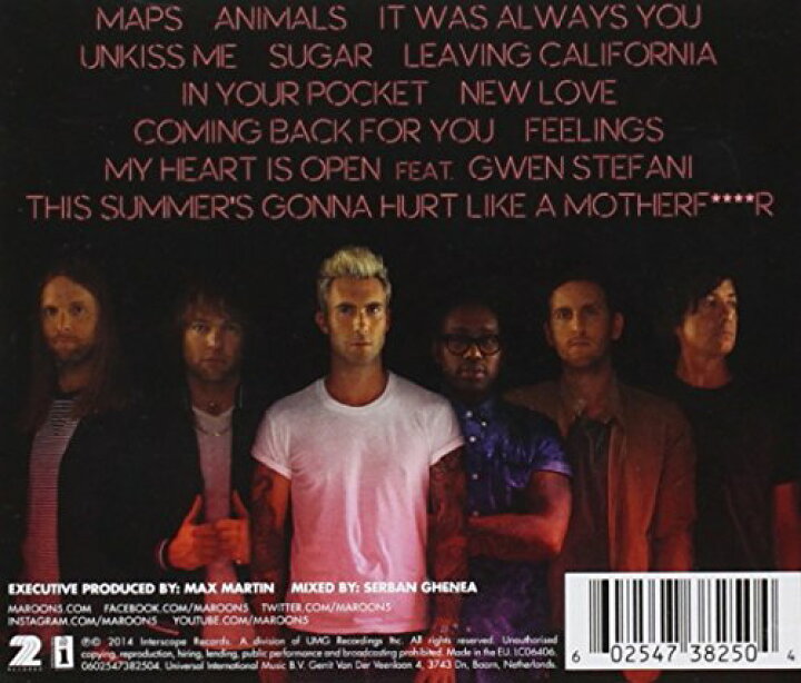 楽天市場】Maroon 5 マルーン5 V ファイヴ Standard Edition CD 輸入盤 
