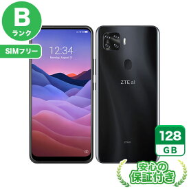 SIMフリー a1 ZTG01 ブラック128GB 本体[Bランク] Androidスマホ 中古 送料無料 当社3ヶ月保証