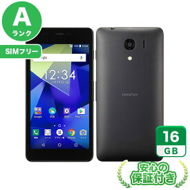 SIMフリー DIGNO G 602KC ブラック16GB 本体[Aランク] Androidスマホ 中古 送料無料 当社3ヶ月保証