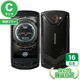 SIMフリー TORQUE G02 ブラック16GB 本体[Cランク] Androidスマホ 中古 送料無料 当社6ヶ月保証