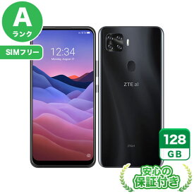 SIMフリー a1 ZTG01 ブラック128GB 本体[Aランク] Androidスマホ 中古 送料無料 当社6ヶ月保証