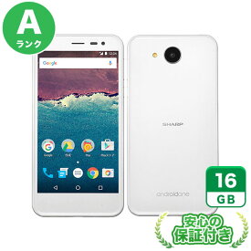 Y!mobile Android One 507SH ホワイト16GB 本体[Aランク] Androidスマホ 中古 送料無料 当社6ヶ月保証
