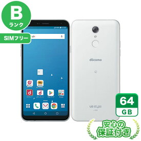 SIMフリー LG style L-03K ホワイト64GB 本体[Bランク] Androidスマホ 中古 送料無料 当社6ヶ月保証