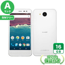 SIMフリー Android One 507SH ホワイト16GB 本体[Aランク] Androidスマホ 中古 送料無料 当社6ヶ月保証