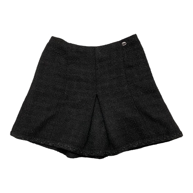 シャネル P46688 ボトムス ツイード ミニ フレアスカート スカート ココマーク アパレル ブラック [サイズ 40] | ブランドショップ　 ＳＥＮＳＥ