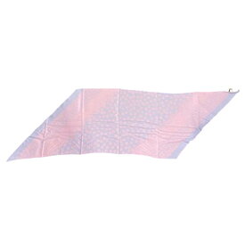 シャネル スカーフ ロゴ ココマーク フラワー モチーフ パープル ピンク シルク100％