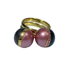 ルイヴィトン M66858 ボールラインリング リング 指輪 アクセサリー ジュエリー 小物 ロゴ メッキ ゴールド