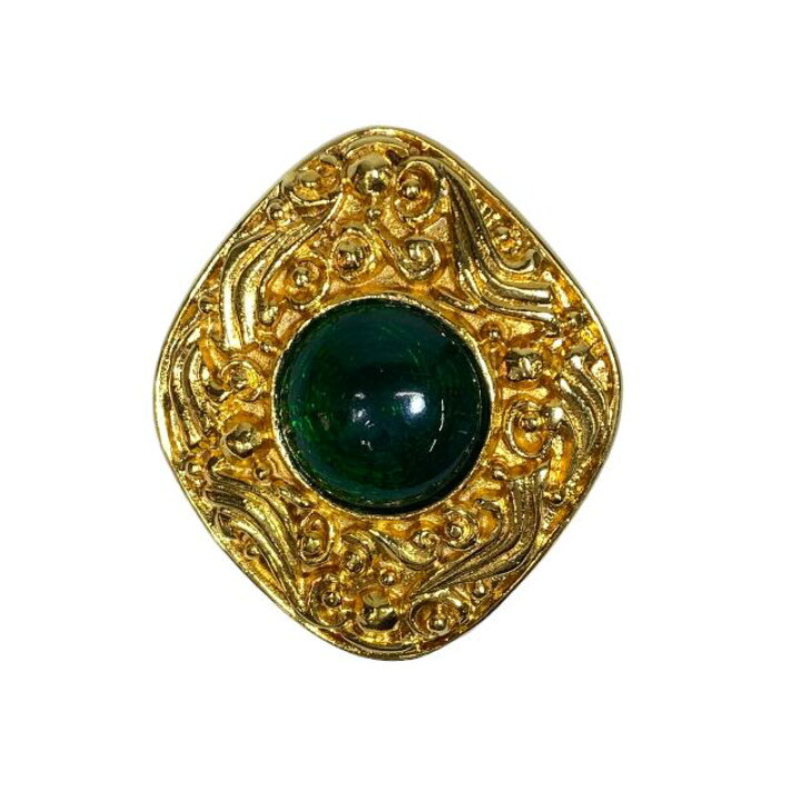 シャネル ココマーク グリポア カラーストーン ピンブローチ ゴールド  