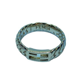 フェンディ 1A3021 リング アクセサリー ジュエリー 指輪 小物 ロゴ メタル シルバー [サイズ S 約11号]