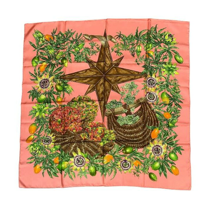 楽天市場】HERMES エルメス スカーフ 大判 カレ90 Passiflores 