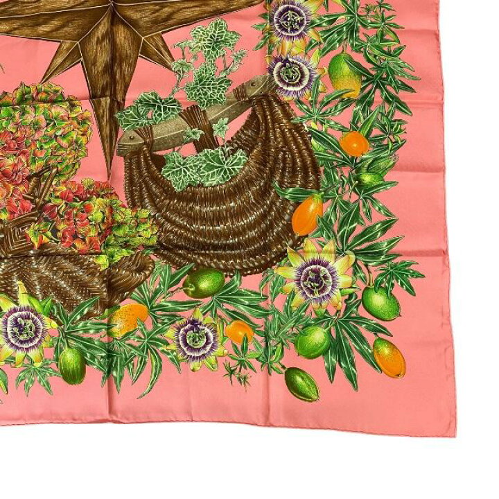 楽天市場】HERMES エルメス スカーフ 大判 カレ90 Passiflores 