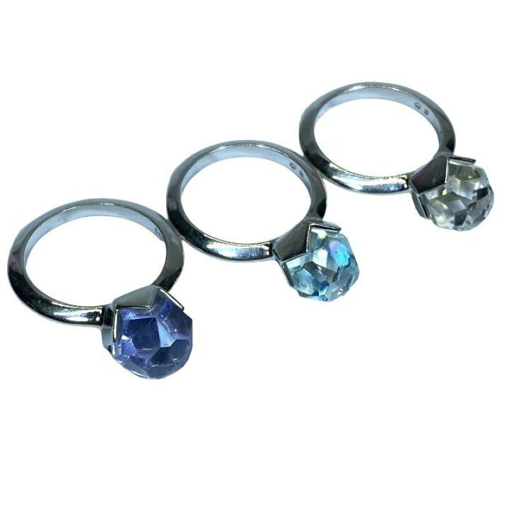 楽天市場】SWAROVSKI スワロフスキー 3連リング リング 指輪 