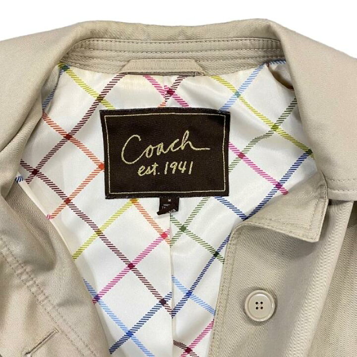 楽天市場】COACH コーチ est.1941 ステンカラーコート コート 