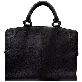 Cartier カルティエ セリエ ドゥ カルティエ サドルステッチライン ビジネスバッグ ハンドバッグ 手持ち鞄 ロゴ レザー ブラック系