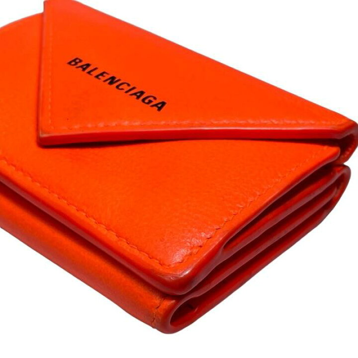 楽天市場】BALENCIAGA バレンシアガ 391446 ペーパー ミニウォレット 