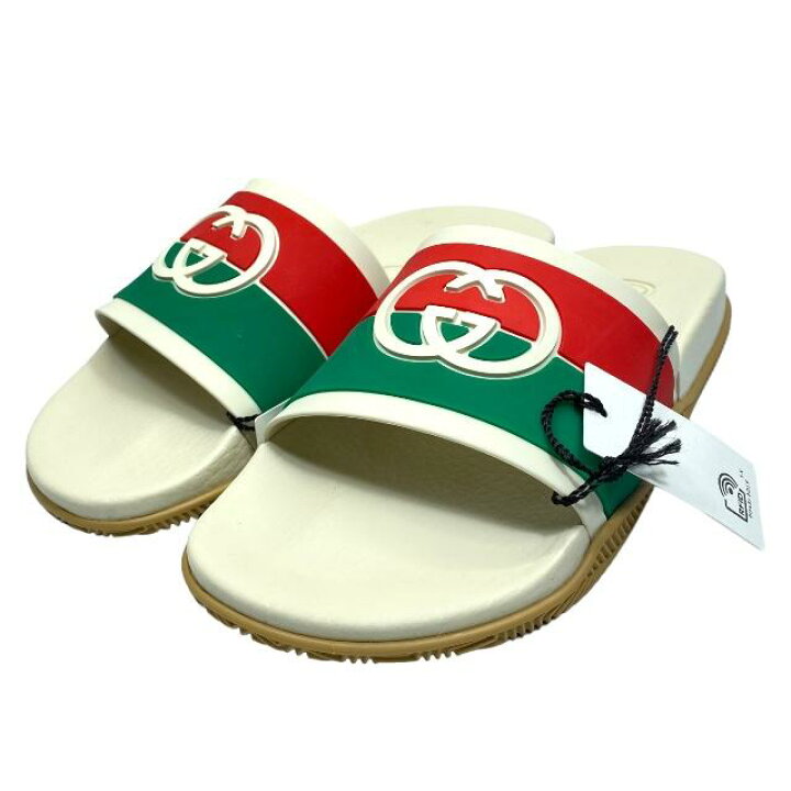 楽天市場】【未使用】GUCCI グッチ 655461 スライドサンダル スリッパ 
