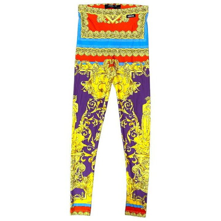 楽天市場】【未使用】VERSACE ヴェルサーチ レギンス タイツ パンツ 総 