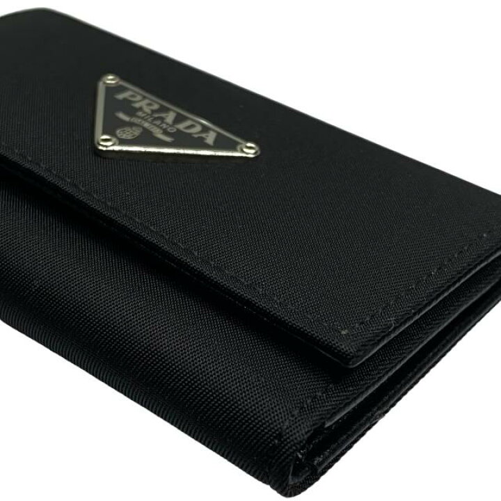 PRADA プラダ M222 6連 キーケース コンパクト トライアングルロゴ 