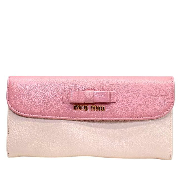 楽天市場】miumiu ミュウミュウ 5M1109 財布 長財布 ロングウォレット  