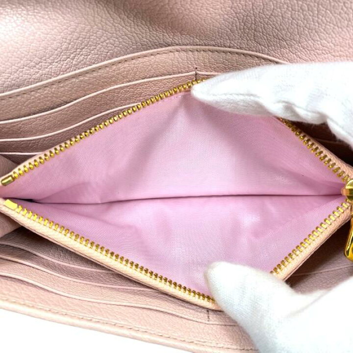 楽天市場】miumiu ミュウミュウ 5M1109 財布 長財布 ロングウォレット  