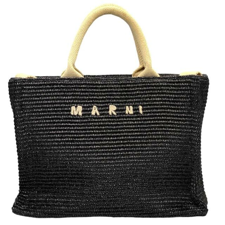 楽天市場】MARNI マルニ 2way ラフィア ハンドバッグ ショルダーバッグ 