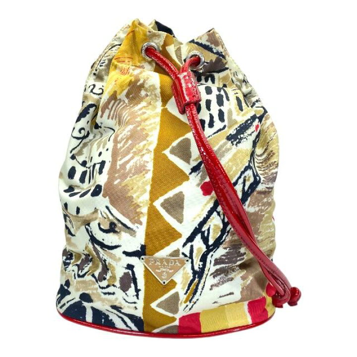 楽天市場】PRADA プラダ 小物入れ 巾着バッグ 巾着ポーチ バニティ 