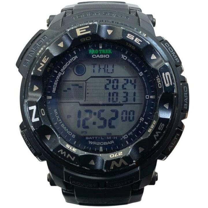 極美品 CASIO PROTREK PRW-2500 電波ソーラー ブラック - メルカリ 