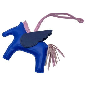 HERMES エルメス ロデオ MM ペガサス バッグチャーム キーホルダー ブルーフランス ブルーサフィール モーブシルベスト