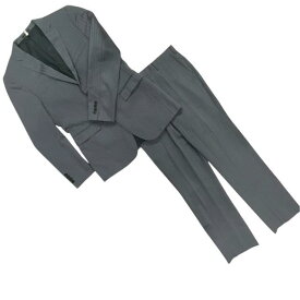 BURBERRY BLACK LABEL バーバリー ブラックレーベル スーツ セットアップ ボトムス ジャケット ストライプ ウール グレー