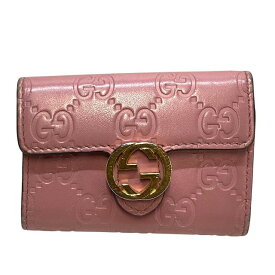 GUCCI グッチ グッチシマ 6連 キーケース キーフック インターロッキングG レザー ピンク