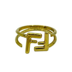FENDI フェンディ 8AH083 B08 F0CFK リング 指輪 アクセサリー 小物 FFロゴ GP ゴールド [サイズ S 約12号]
