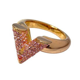 LOUIS VUITTON ルイヴィトン M68195 リング 指輪 アクセサリー エッセンシャルV ストラス GP ラインストーン ピンク [M 13号]