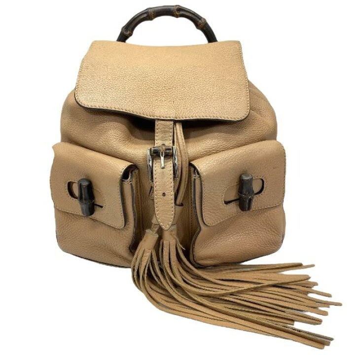 楽天市場】GUCCI グッチ 370833 バンブー バックパック リュックサック 