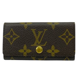 LOUIS VUITTON ルイヴィトン M62631 4連 キーケース コンパクト モノグラムレザー ブラウン