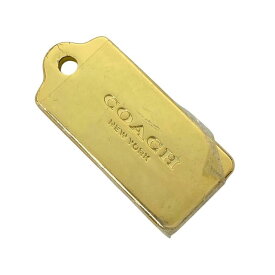 COACH コーチ キーホルダー チャーム バッグチャーム 小物 ロゴ GP ゴールド