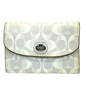 COACH コーチ 6連 キーケース キーフック シグネチャー ロゴ レザー ホワイト