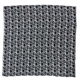 【美品】クリスチャン ディオール ストール ショール スカーフ 総柄 シルク ブラック ホワイト