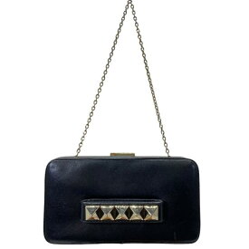 VALENTINO ヴァレンティノ ハンドバッグ チェーンバッグ ミニバッグ クラッチバッグ がま口 スタッズ レザー ブラック