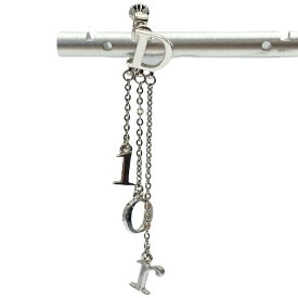 Christian Dior ディオール イヤリング アクセサリー ジュエリー 小物 ロゴ メタル シルバー 片耳