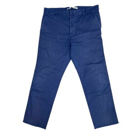 ALENTINO GARAVANI ヴァレンティノ ビーズ刺繍 ボトムス ズボン 長ズボン パンツ コットン ネイビー